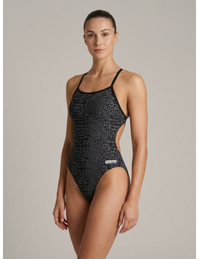 Maillot de bain arena Performance Snakeskin Challenge Back pour femmes