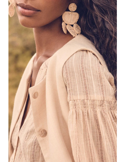 Blouse PRUNE en coton à rayures