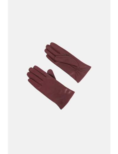 Gants nora en cuir naturel