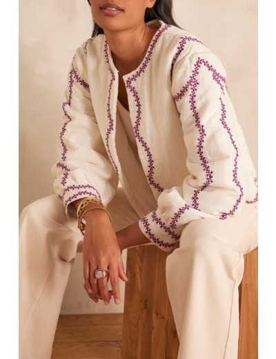 Veste courte en coton POLLY