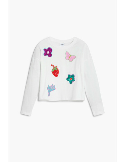 T-Shirt À Manches Longues En Maille – Fille