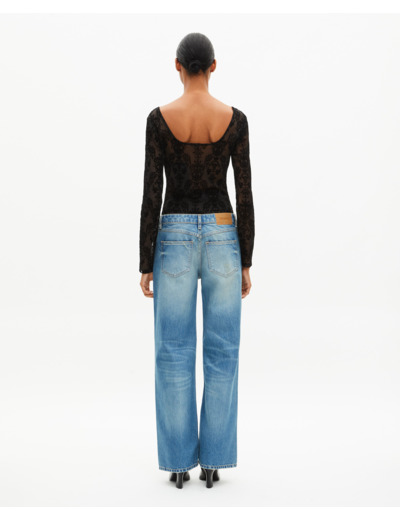 Body en mesh avec flocages noir black