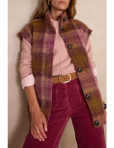 Manteau en laine sans manches DJODDY