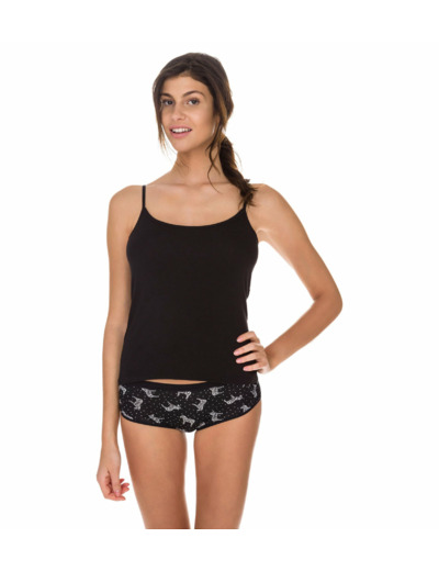 Lot de 2 caracos noir/blanc Les Pockets coton