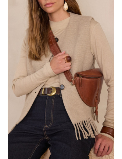 Gilet sans manches en laine PAIGE