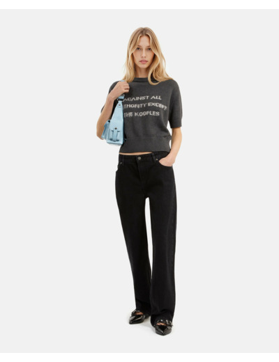 Jean straight black washed