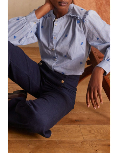 Blouse brodée PRISCILE