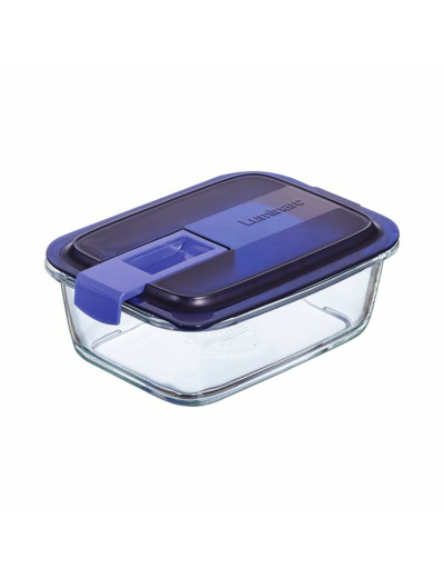 Boite rectangulaire 82cl bleu Easy Box
