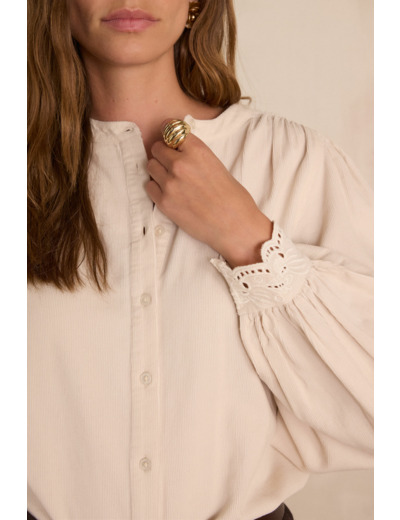 Blouse SENNA en velours de coton