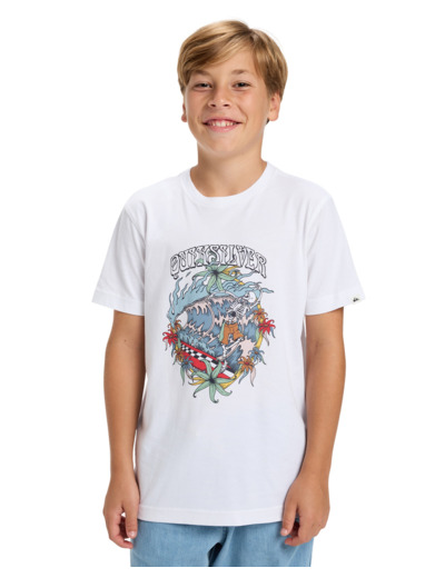 T-shirt Quiksilver blanc classique