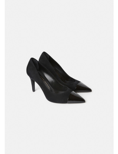 Escarpins Krystine Noir en Cuir De Brebis