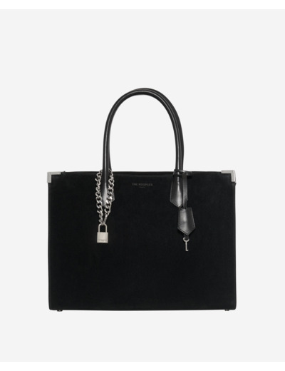 Sac cabas ming l en suède noir black