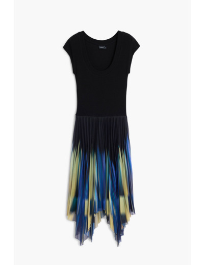 Robe À Manches Courtes En Maille – Femme