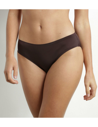 Culotte en microfibre marron précieux InvisiFree de Dim