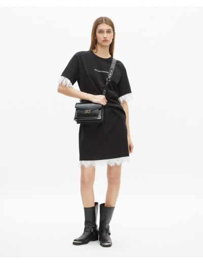 Jupe courte avec dentelle noire black