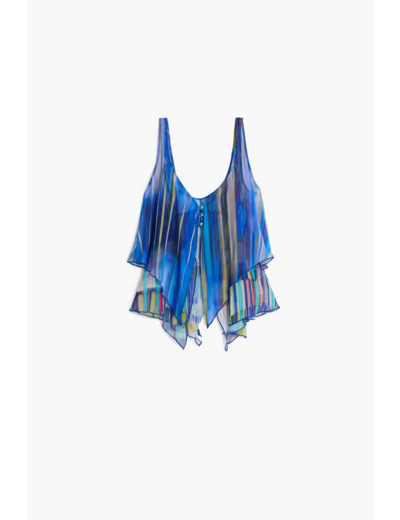 Blouse À Bretelles En Tissu – Femme