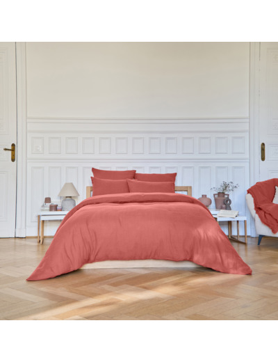 Housse de couette Brunelle - Terracotta