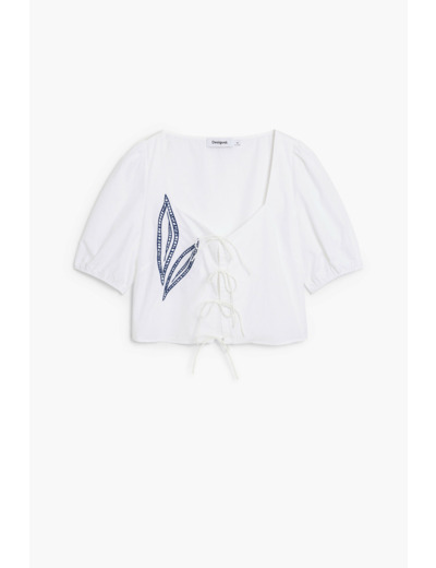 Blouse Sans Manches En Tissu – Femme