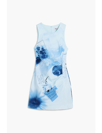 Robe Sans Manches En Tissu – Femme