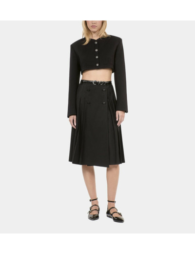 Jupe longue plissée noire black