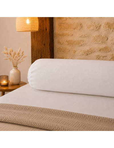 Taie traversin Molleton Gratte Coton bio | Linge de lit bio | Nuit des Vosges