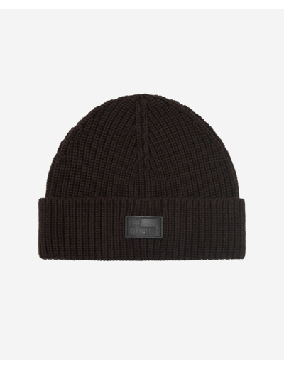 Bonnet à revers marron