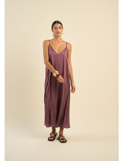 Robe longue à bretelles