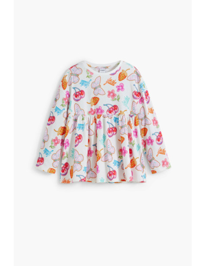 T-Shirt À Manches Longues En Maille – Fille