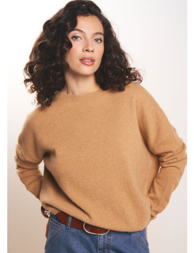Pull col bateau 100% cachemire
