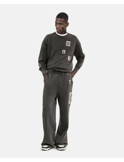Jogging avec print black washed