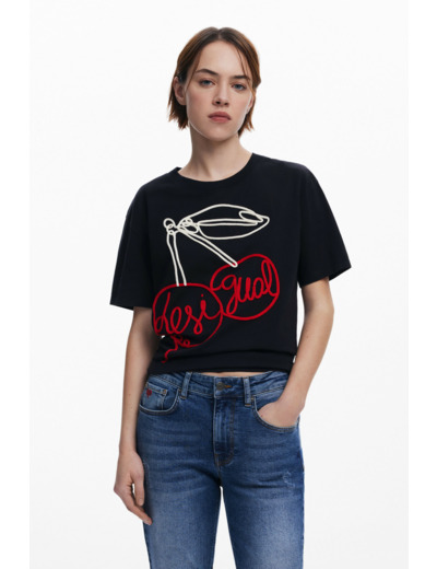 T-Shirt À Manches Courtes En Maille – Femme