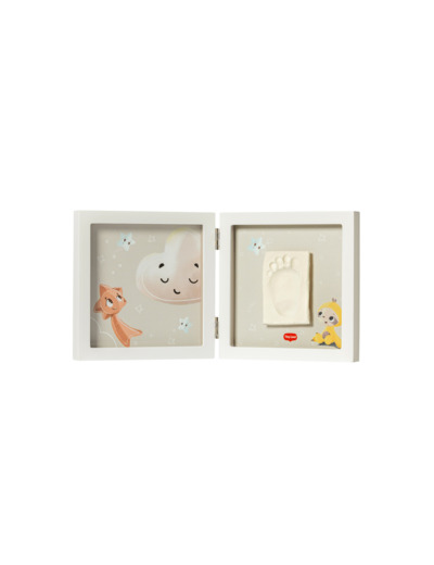 Simple cadre photo et empreinte Blanc