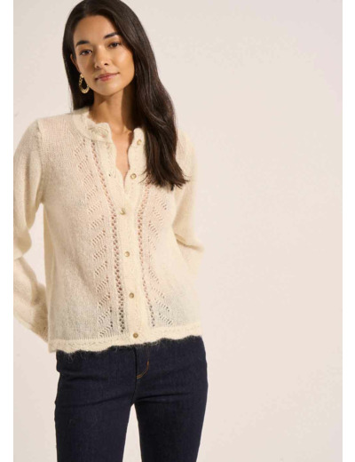 Gilet détails dentelle