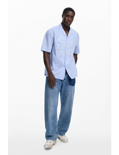Chemise À Manches Courtes En Tissu – Homme