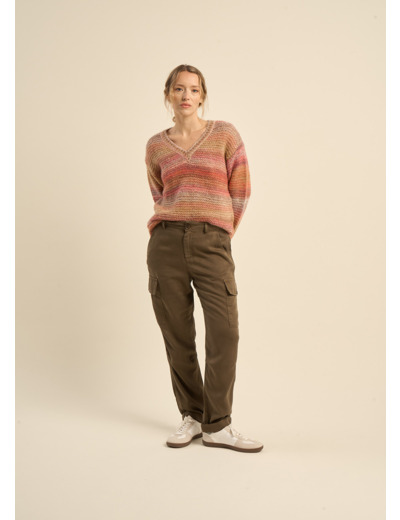Pantalon cargo large