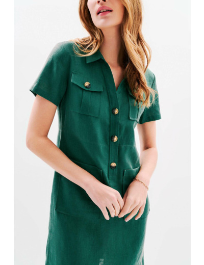 Robe laure 100% lin