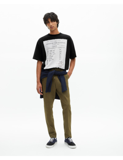T-shirt loose noir black washed