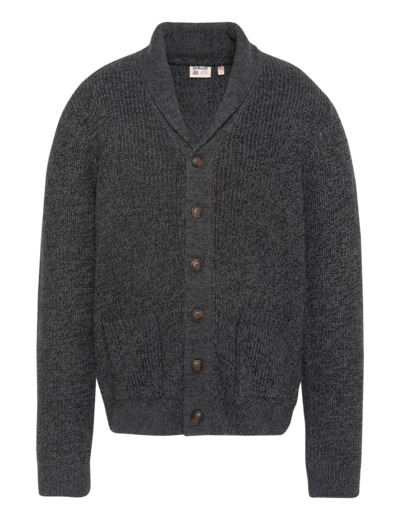 Cardigan en maille côtelée à col châle