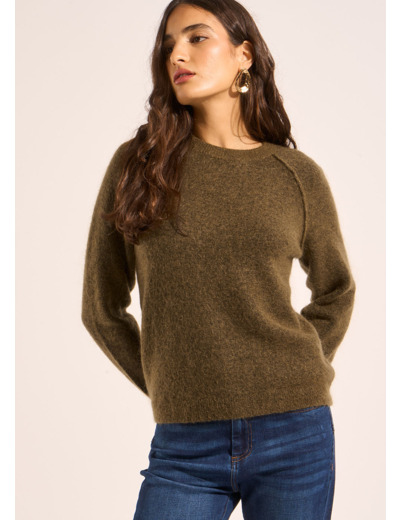 Pull en mohair col rond
