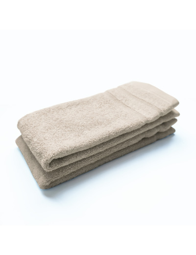 Lot de 2 Serviettes invité DODO MINERAL - Coloris BEIGE