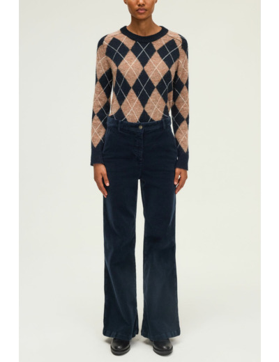 Pantalon flare en velours côtelé - CLORIA
