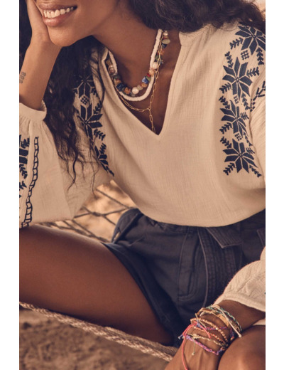 Blouse PERFECT en coton avec broderies