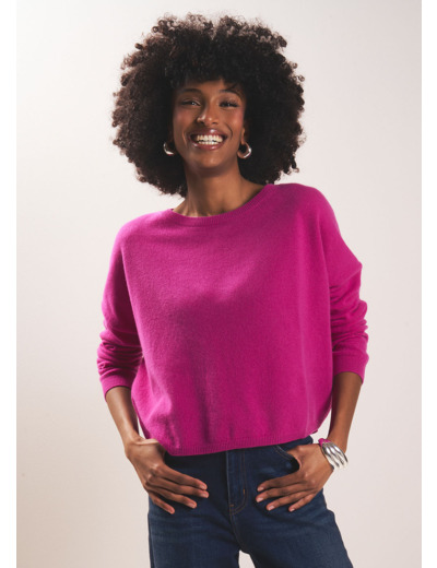 Pull col bateau 100% cachemire