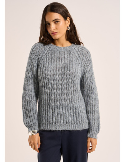 Pull épais en côtes larges