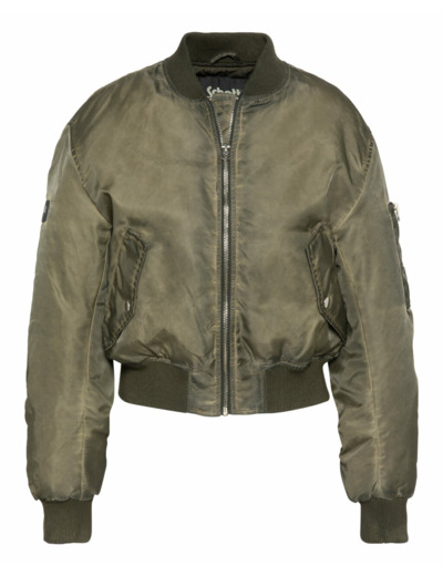 Bomber délavé cropped oversize JET90W SCHOTT