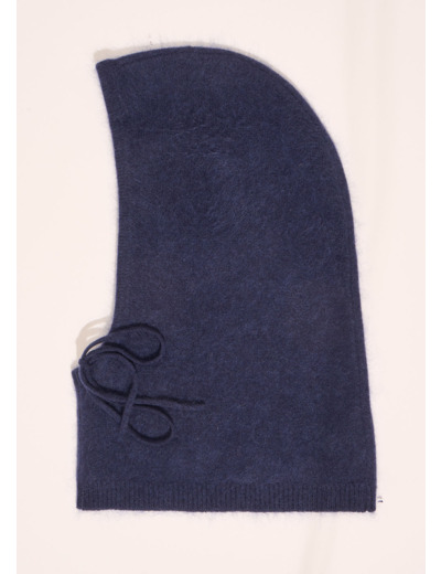 Cagoule en laine et cachemire brossé