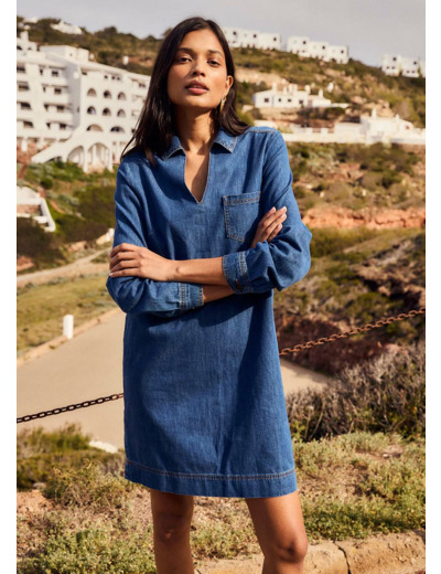 Robe en jean courte
