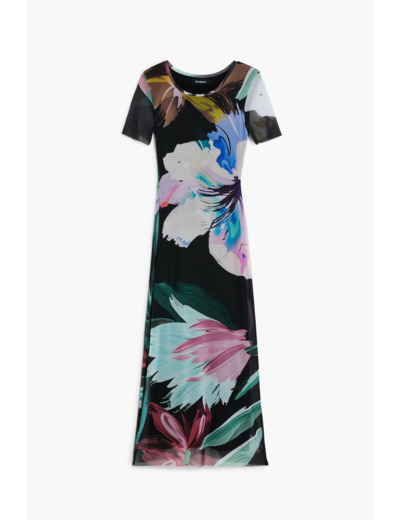 Robe À Manches Courtes En Maille – Femme