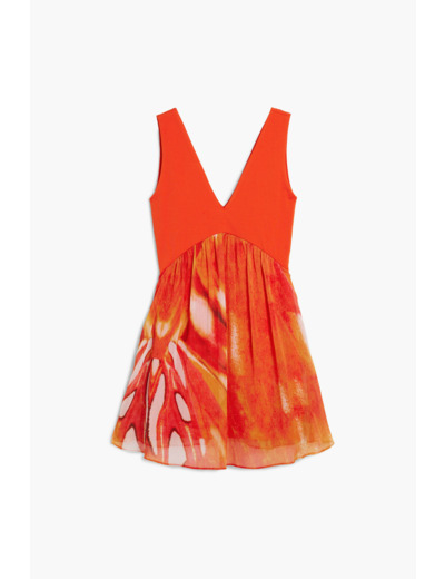 Robe Sans Manches En Tissu – Femme