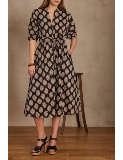 Robe CORDELIA en coton imprimé